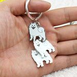 Keychains Hot Samoyed Animal Dogs Keychain