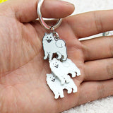 Keychains Hot Samoyed Animal Dogs Keychain