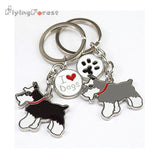 Key Chain Schnauzer Dogs Keychain