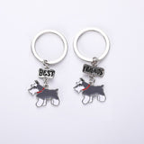 Key Chain Schnauzer Dogs Keychain