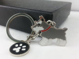 Key Chain Schnauzer Dogs Keychain