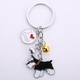 Key Chain Schnauzer Dogs Keychain