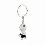 Key Chain Schnauzer Dogs Keychain