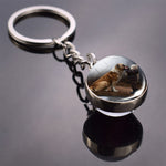 Dog Keychain Lovely Dog Picture Glass Ball Key Chains