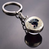 Dog Keychain Lovely Dog Picture Glass Ball Key Chains