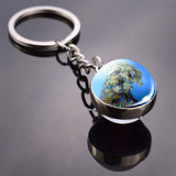 Dog Keychain Lovely Dog Picture Glass Ball Key Chains