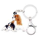 Acrylic Cute Double Cavalier King Charles